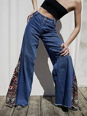 Free People Sahara Extreme Wide-Leg Jeans | Size 27